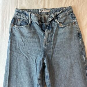 Zara Sky Blue Denim Pants